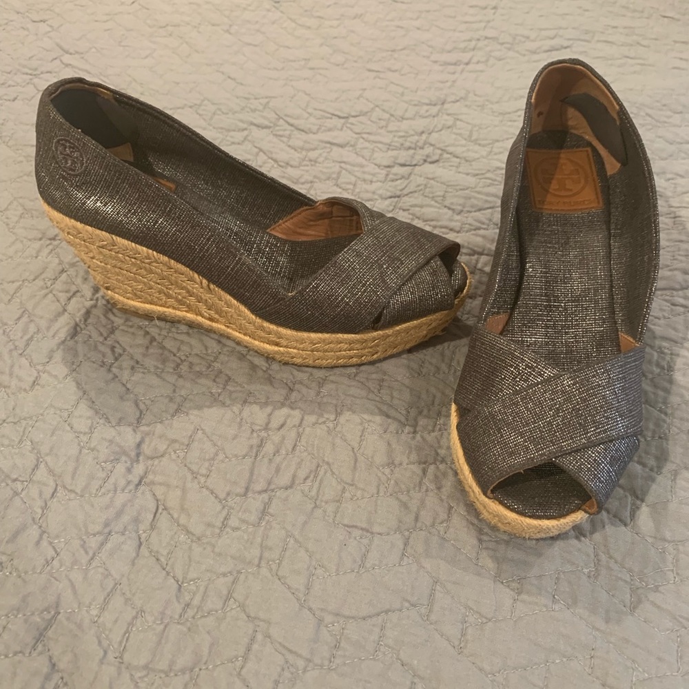 Tory Burch Espadrilles Wedge Sandals - 7.5